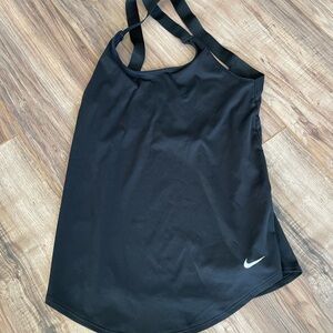 Nike Black Athletic Tank - open back